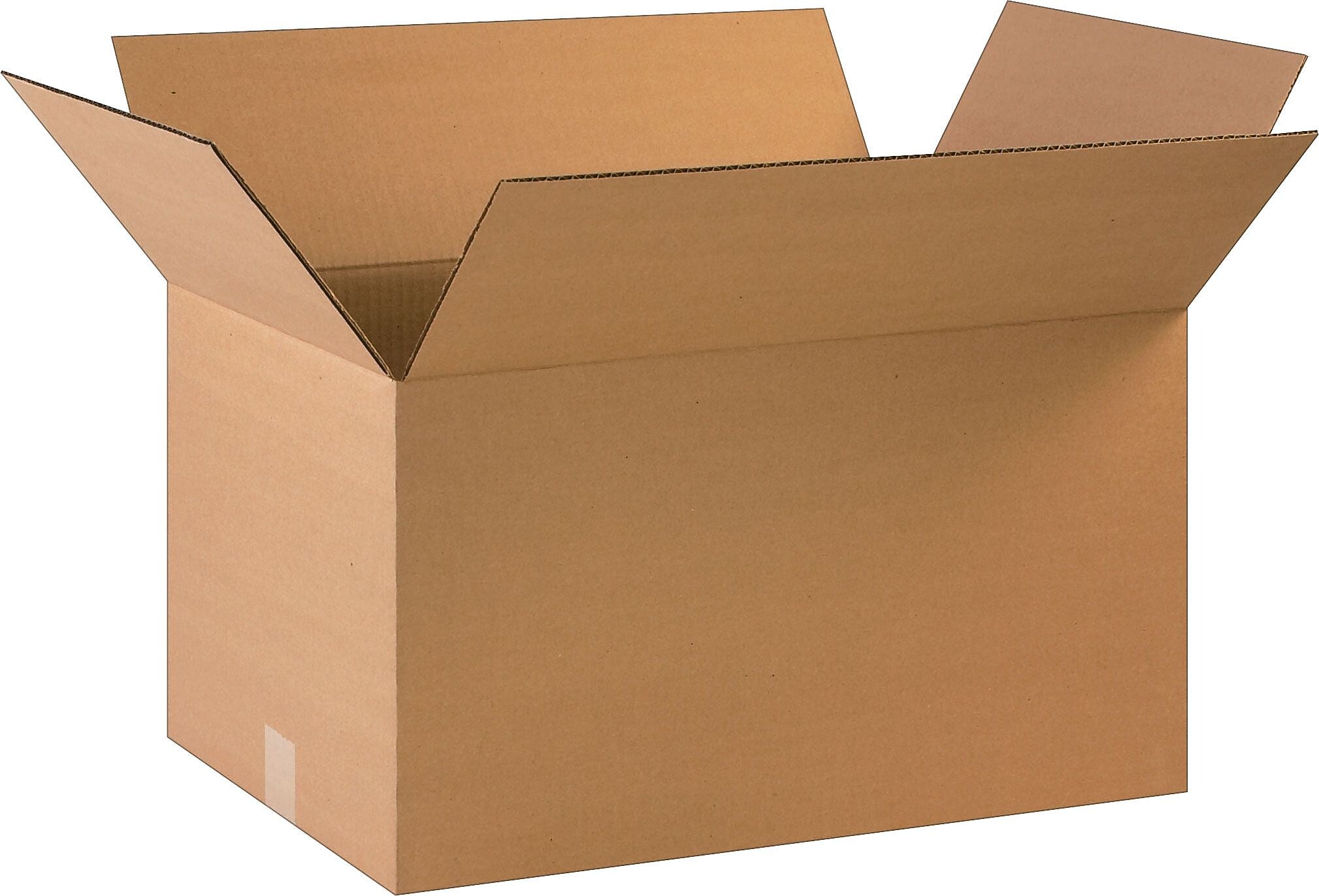 22" x 10" x 10" Shipping Boxes, 32 ECT, Brown, 20/Bundle (221010)