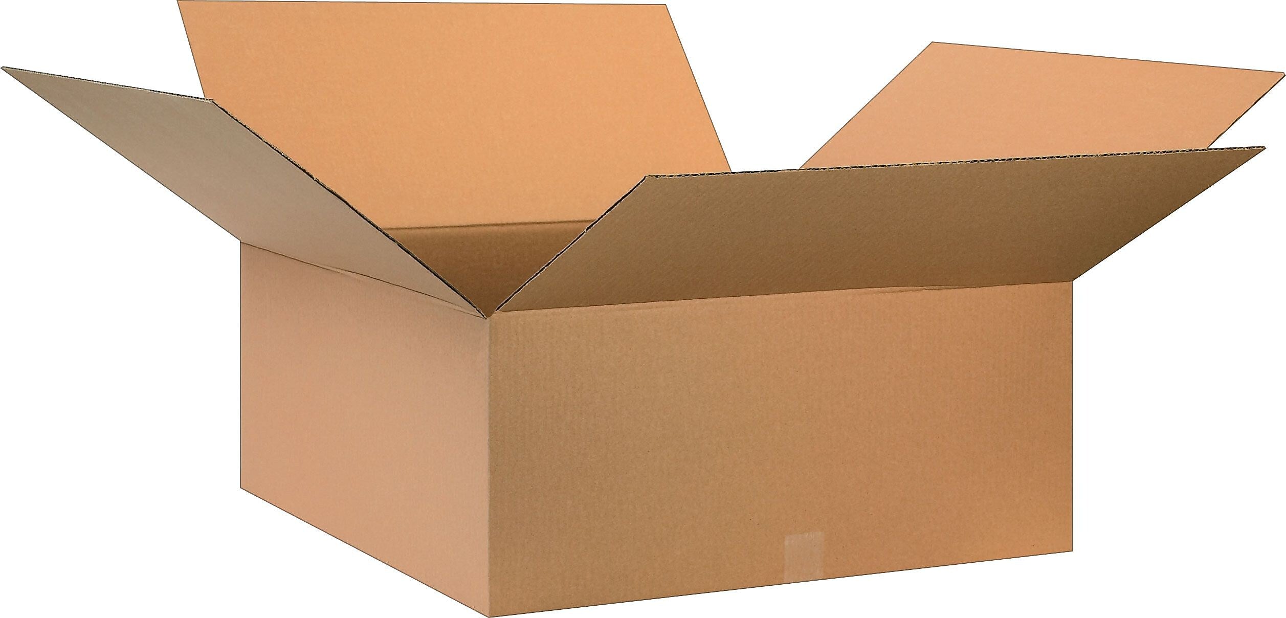 28" x 28" x 12" Shipping Boxes, 32 ECT, Kraft, 20/Bundle (BS282812)