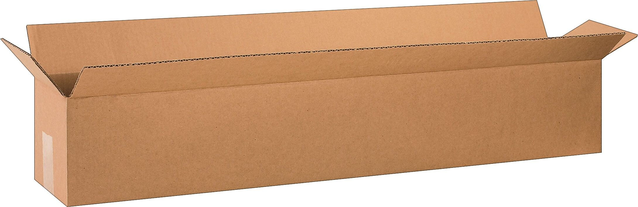 36" x 6" x 6" Shipping Boxes, 32 ECT, Brown, 25/Bundle (3666)