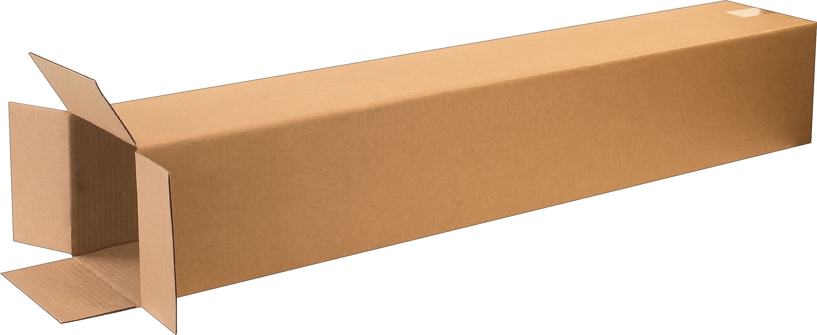 8" x 8" x 48" Shipping Boxes, 32 ECT, Kraft, 20/Pack (BS080848X)