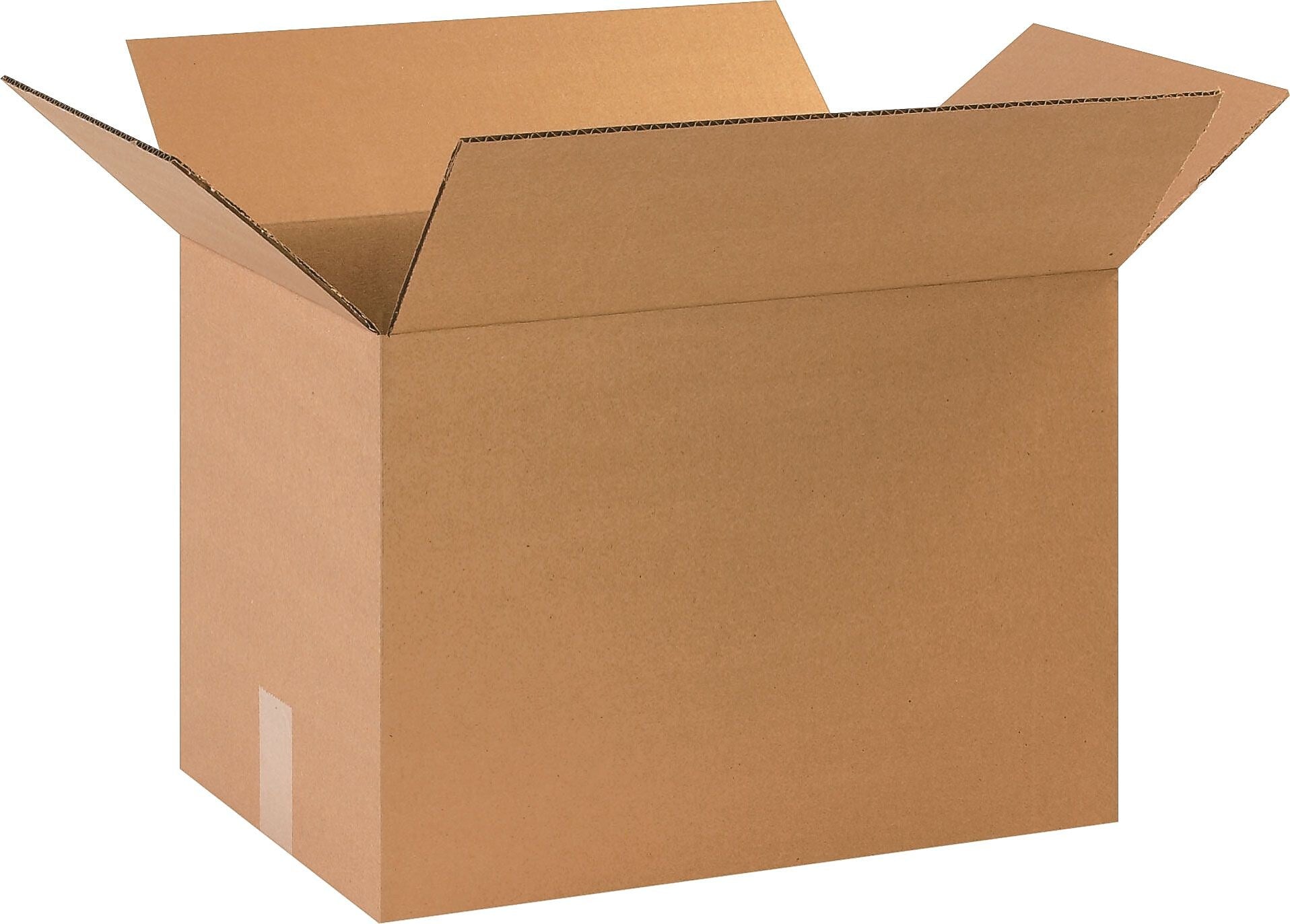 SI Products 17.25" x 11.25" x 12" Shipping Boxes, 44 ECT, Brown, 25/Bundle (HD171112)