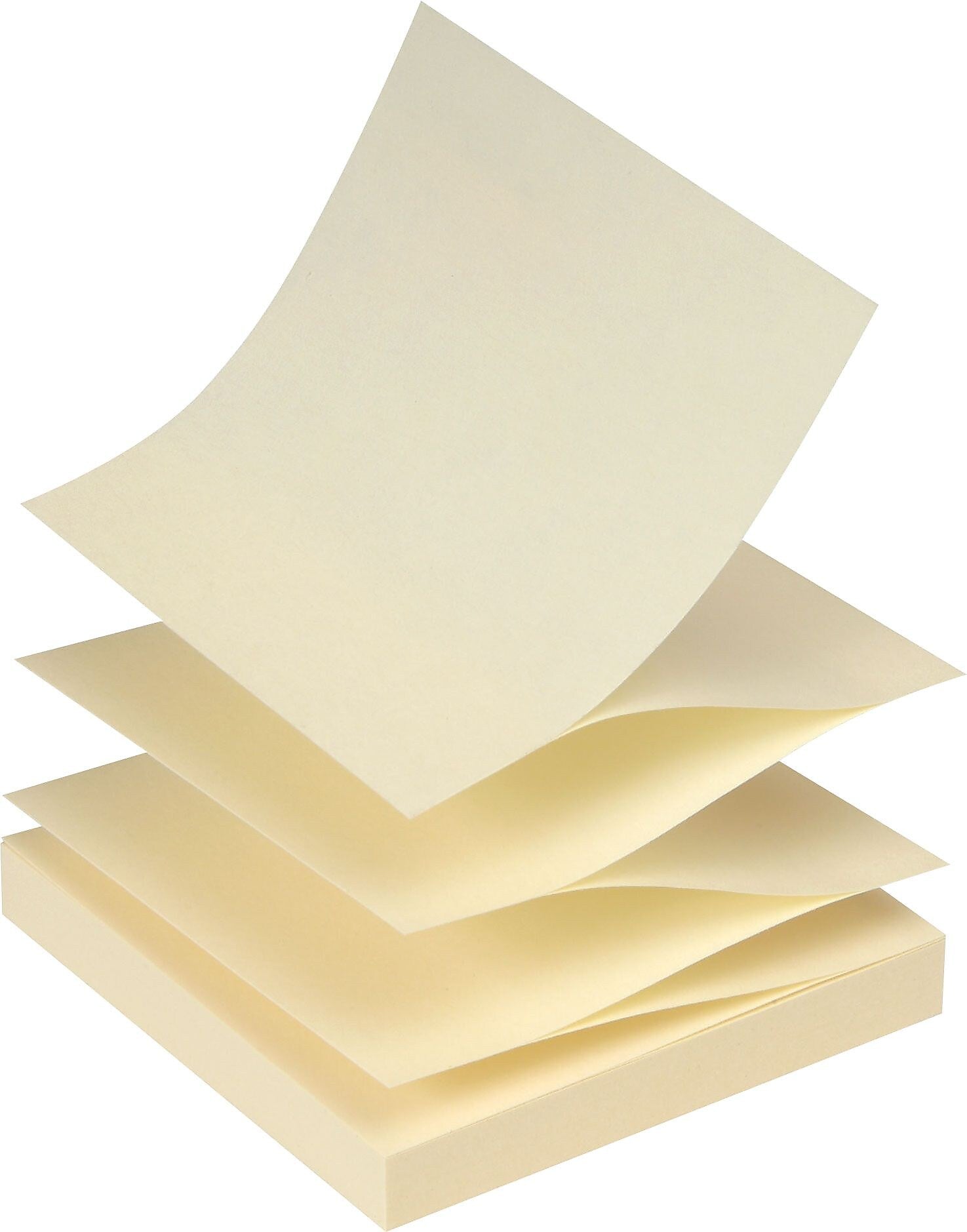 Staples Stickies Pop-up Notes, 3" x 3", Yellow, 100 Sheet/Pad, 216 Pads/Carton (17764CT)