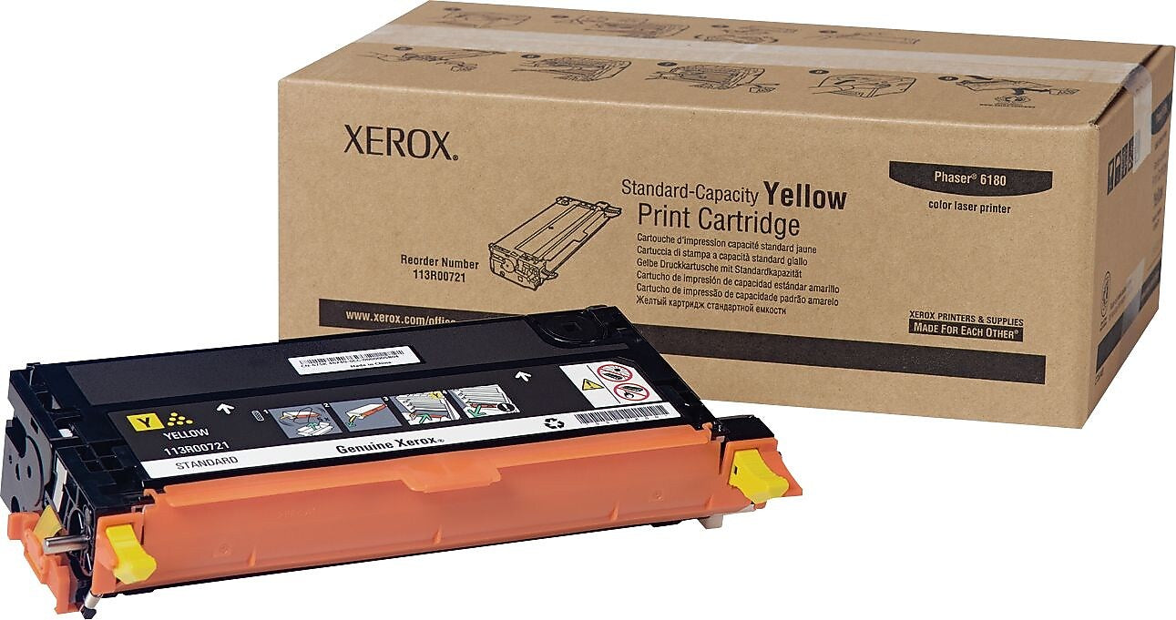Xerox 113R00721 Yellow Standard Yield Toner Cartridge