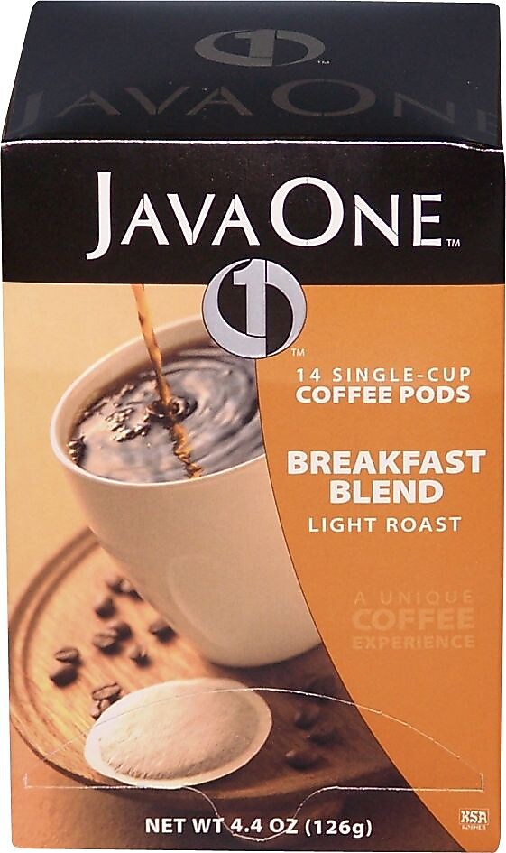 Java One Breakfast Blend Coffee Packet, Light Roast, 0.3 oz., 14/Box (JTC30106)