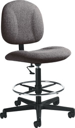 Global 8977 Series Deluxe Drafting Stool, Grey