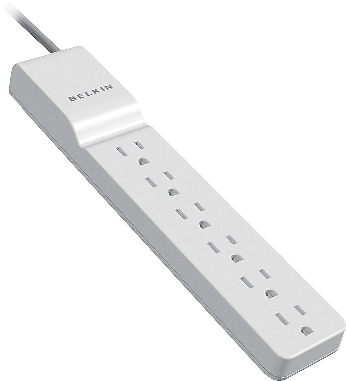 Belkin 6-Outlet Surge Protector, 720 Joules, 8' Cord, White (BE106000-08R)