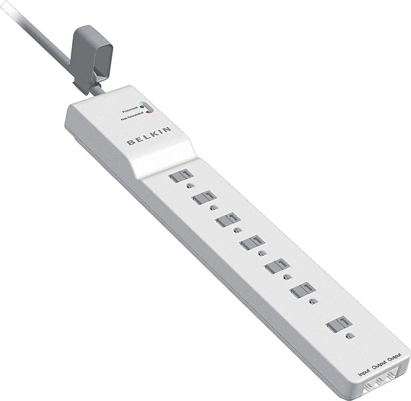 Belkin Home Series 7 Outlet Home/Office, 6 ft. Cord, 2320 Joules (BE107200-06)