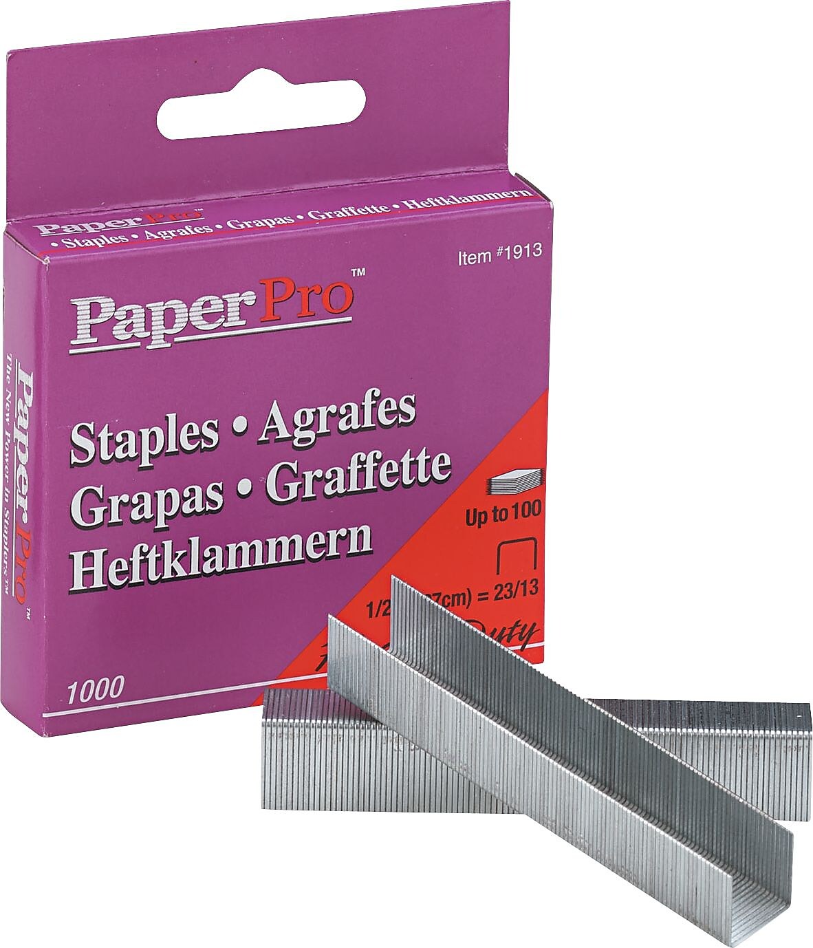 ACI High Capacity Staples, 1/2" Leg Length, 1,000/Bx
