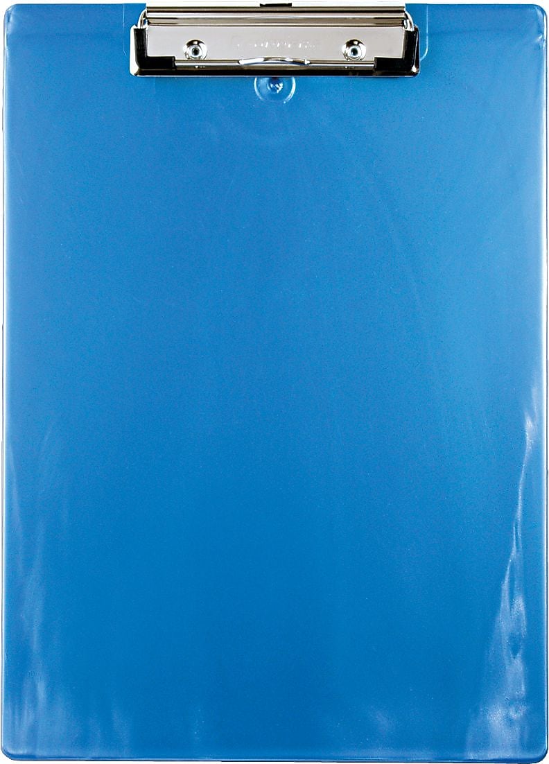 Saunders Recycled Plastic Clipboard, Letter, Ice Blue, 8 1/2" x 12"