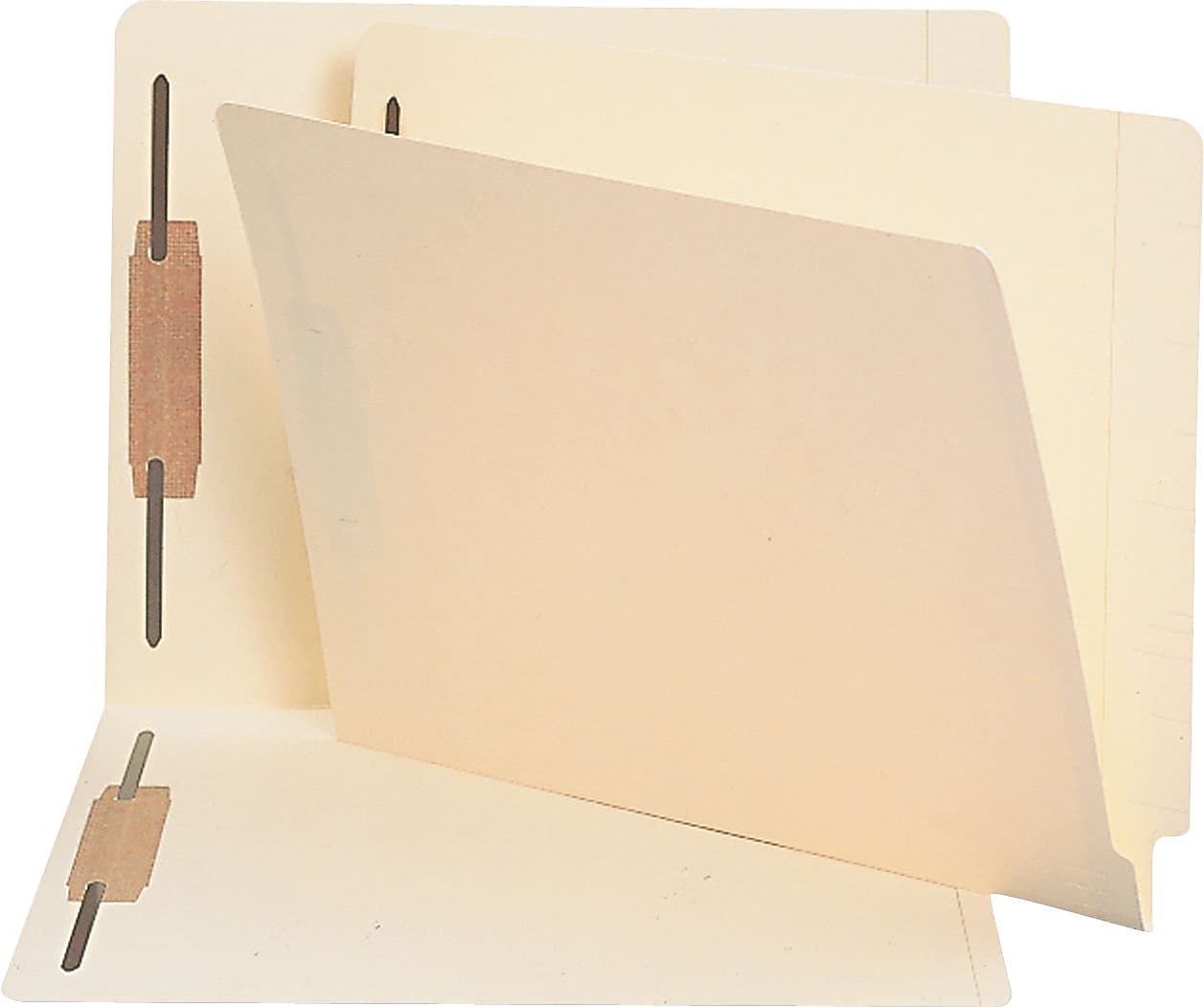 Smead End Tab Folders, 3/4" Expansion, 2 Fasteners, 11 Pt. Manila, Letter, 250/Ct (SMD34125)