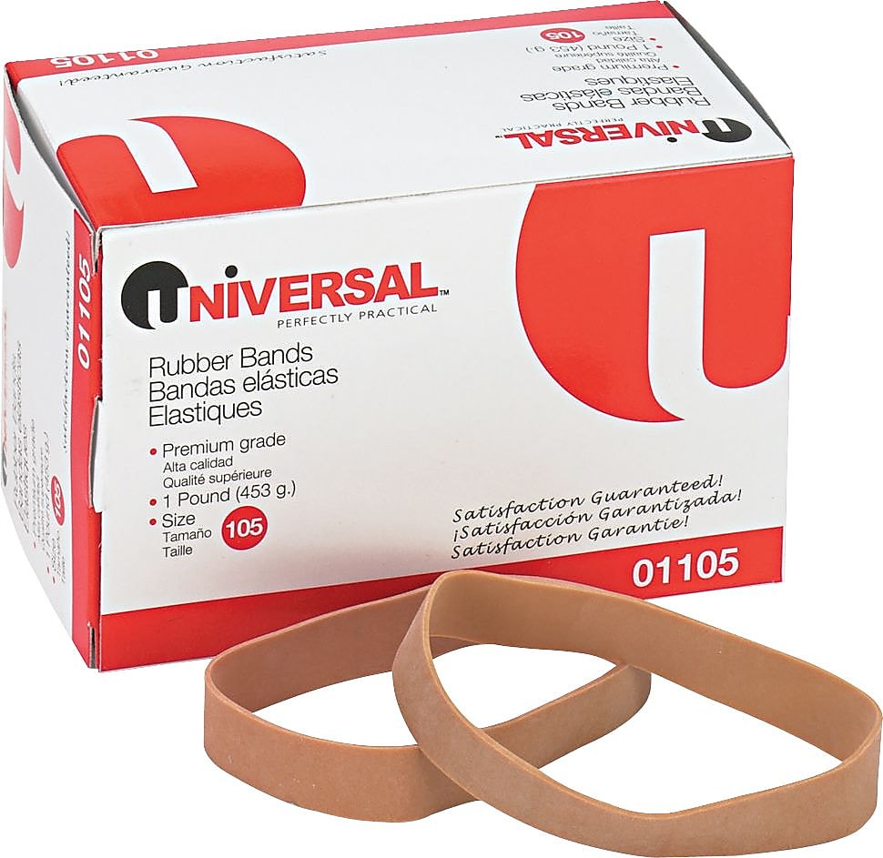 Alliance Sterling Multi-Purpose #105 Rubber Bands, 5" x 5/8", 70/Box (ALL25055)