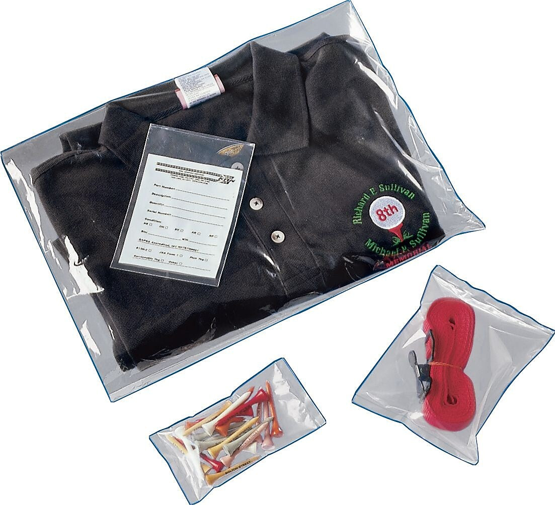 26" x 26" Layflat Poly Bags, 1 Mil, Clear, 1000/Carton (2443)