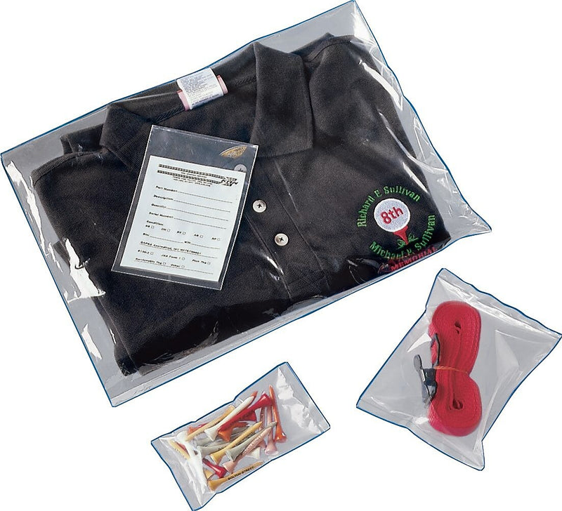 26" x 26" Layflat Poly Bags, 1 Mil, Clear, 1000/Carton (2443)