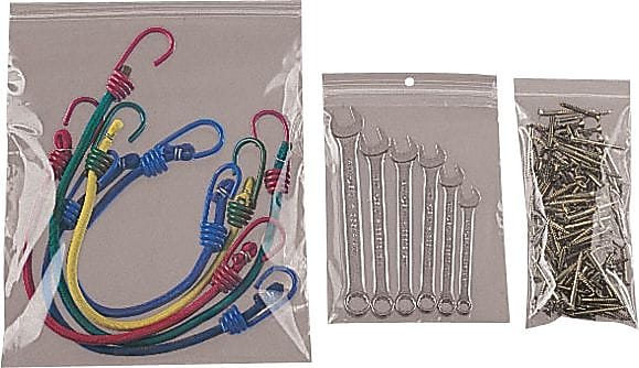 1.5" x 2" Reclosable Poly Bags, 2 Mil, Clear, 1000/Carton (PB3518)