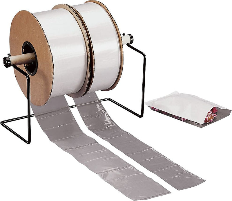 9" x 12" Poly Bags on a Roll, 2 Mil, Clear, 1250/Roll (AB220)