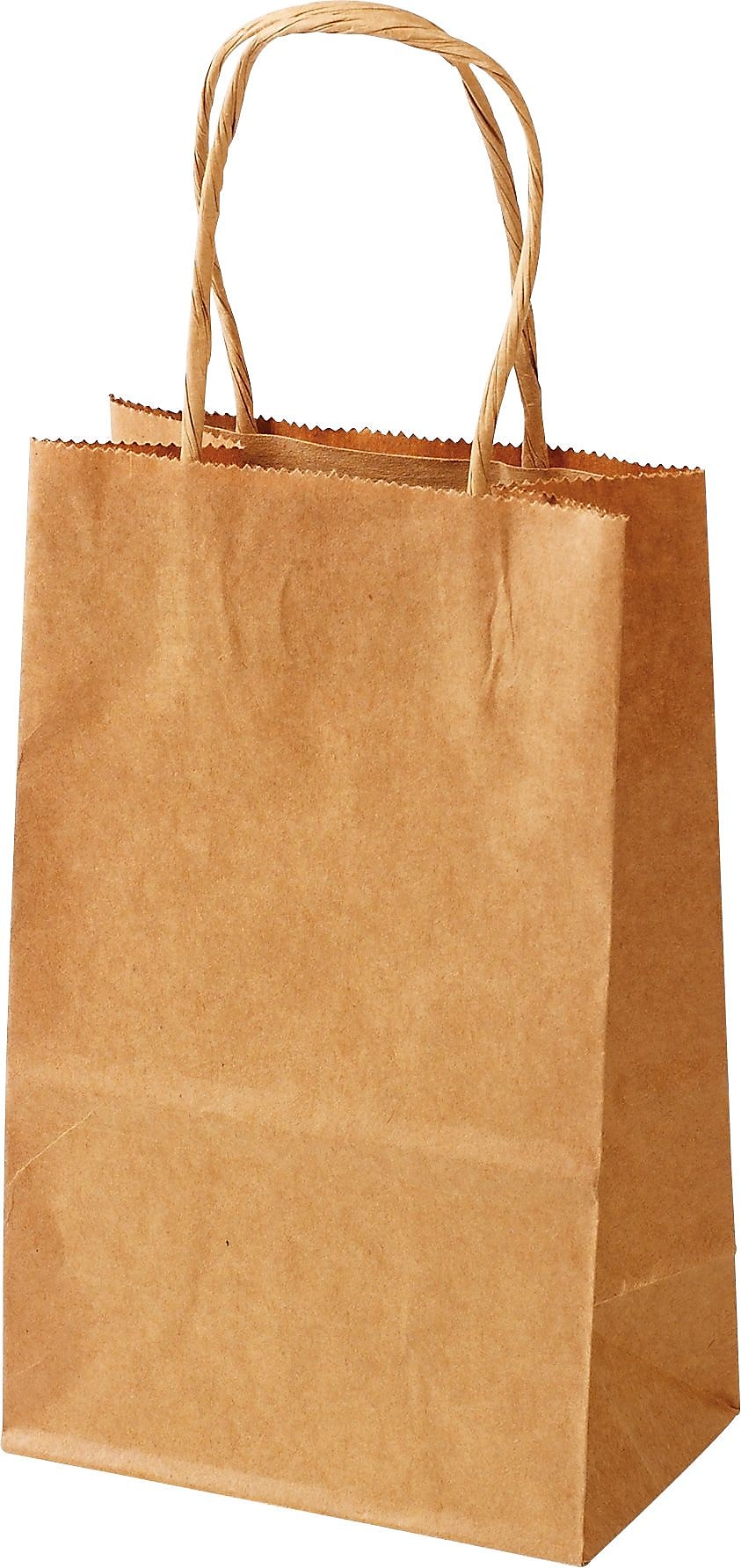 5-1/4" x 3-1/4" x 08-1/4" Kraft Mini Cub Shopper, 250/Carton (148)