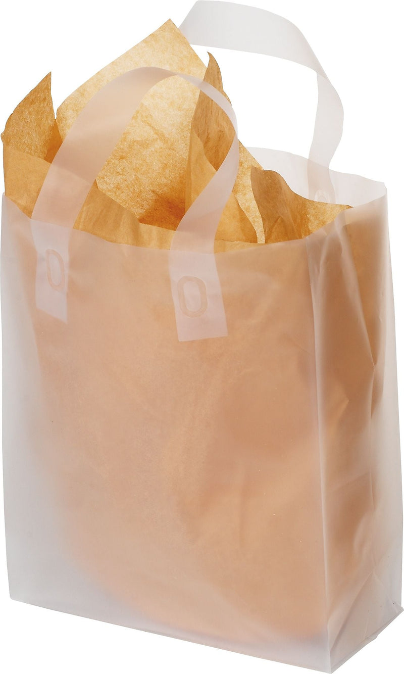 Glopack Inc. 23" x 11.5" x 7" Plastic Shopping Bags, Clear, 250/Carton (268-160612)