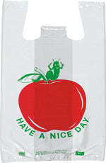 Pre-Printed T-Shirt Bags "Have a Nice Day" Apple, 1000/Case (1701)