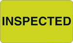 Decker Tape Labels, "Inspected", 1-3/8" x 2", 500/Roll (DL3213A)