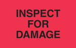 Decker Tape "Inspect for Damage" Label, 3" x 5", 500/Roll (DL3461C)