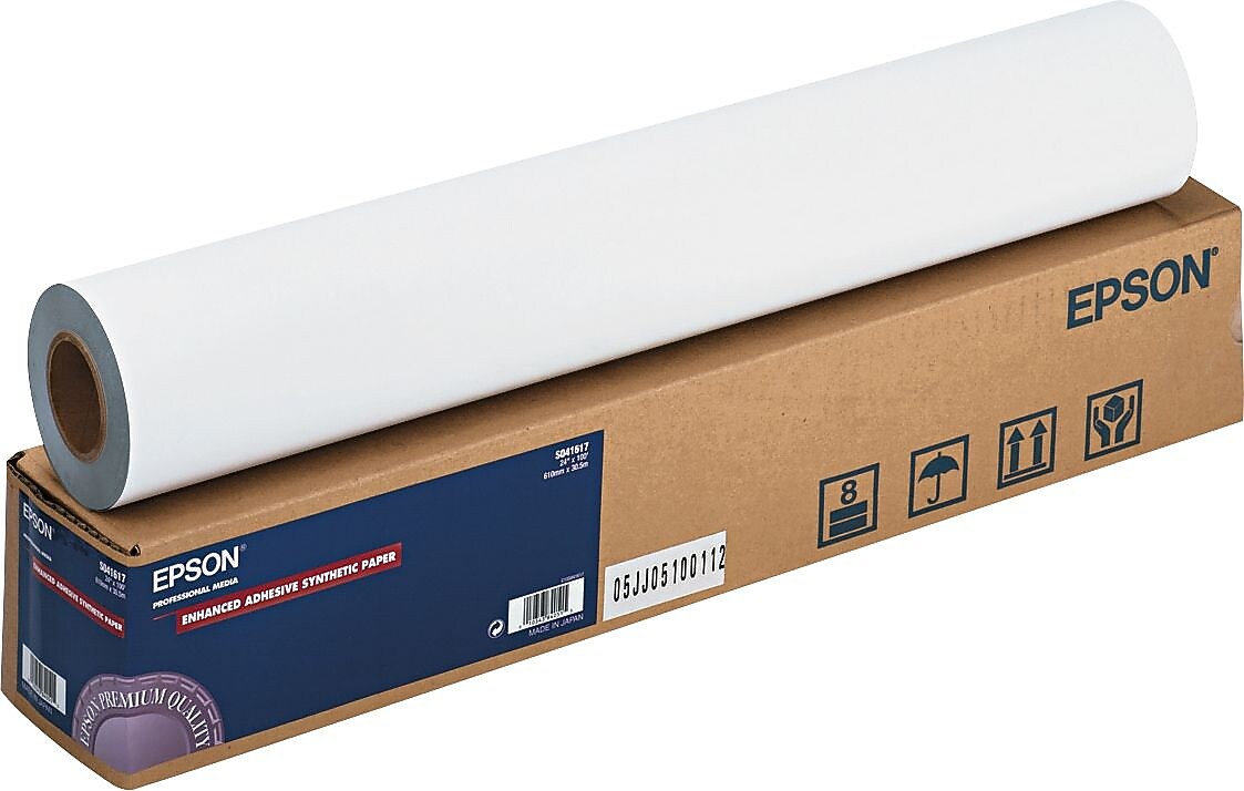 Epson Wide Format Canvas Paper, 24" x 100', Matte Finish (EPSS041617)