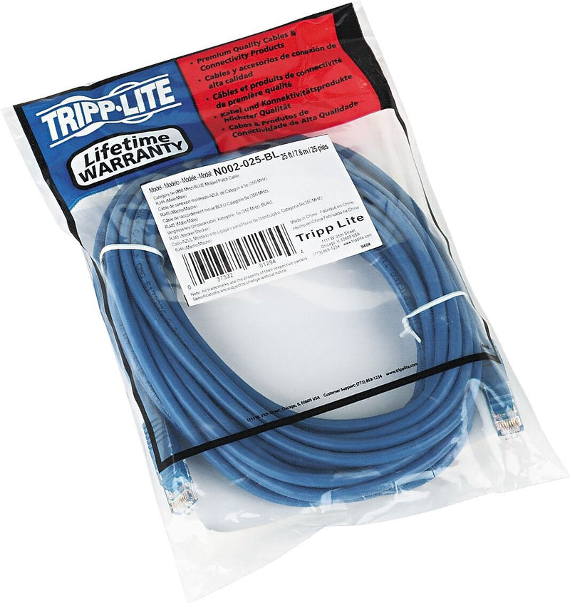 Tripp Lite 25' CAT-5e Ethernet Cable, Blue (TRPN002025BL)