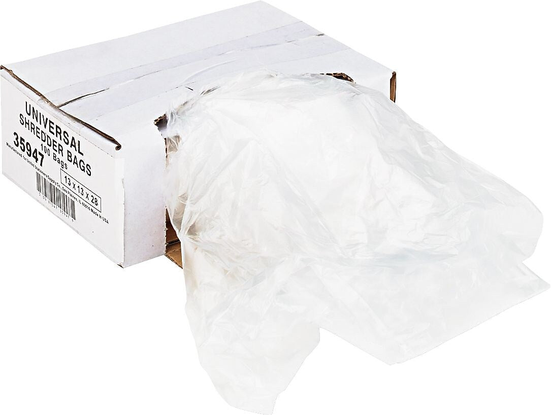 Universal Recycled Shredder Bags 13" x 13" x 28"