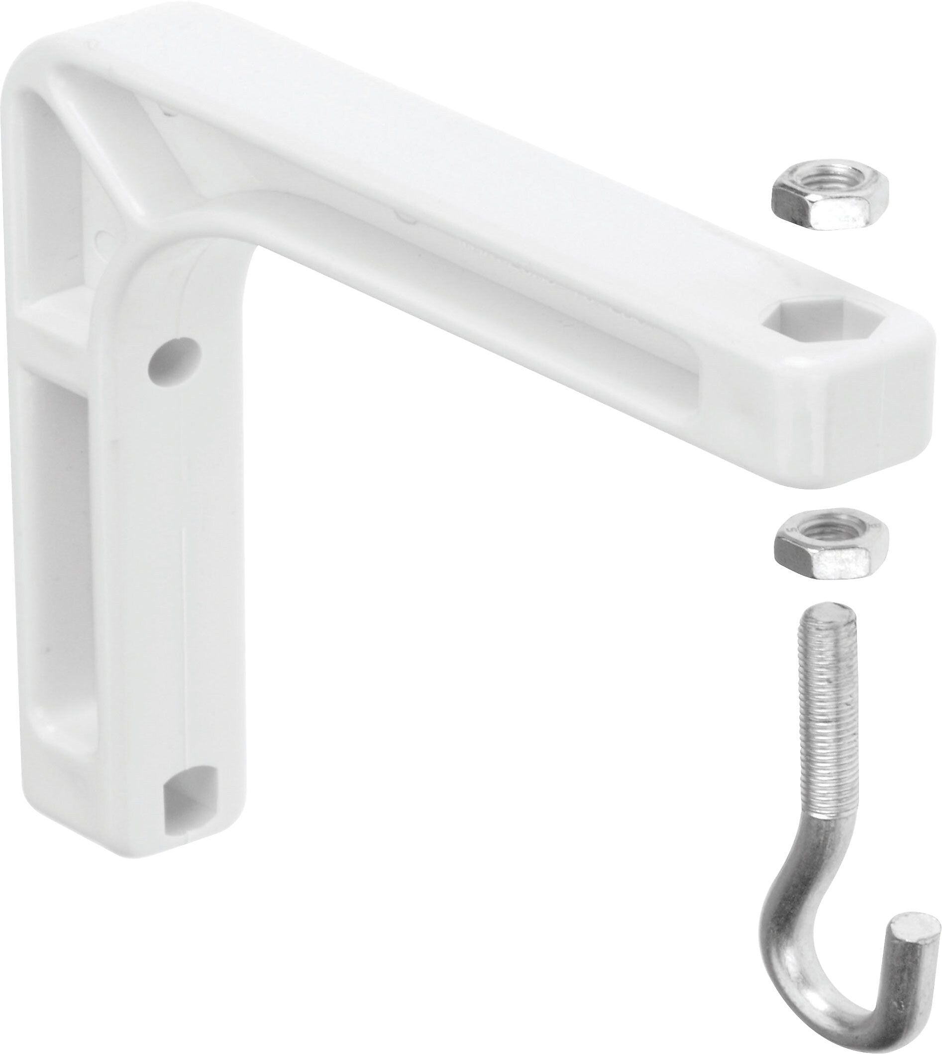 Quartet White Plastic Wall-Mount Bracket for Projection Screen, 7.5"H x 6.75"W x 1.25"D (VAW6C)