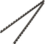 Fellowes 5/16" Plastic Binding Spine Comb, 40 Sheet Capacity, Black, 25/Pack (FEL52321)