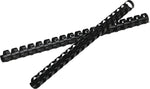 Fellowes 5/8" Plastic Binding Spine Comb, 120 Sheet Capacity, Black, 25/Pack (FEL52324)