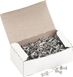 Advantus Push Pin, Silver, 100/Box (GEMCPAL3)