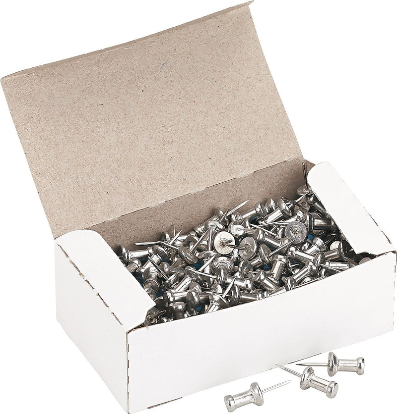 Advantus Push Pin, Silver, 100/Box (GEMCPAL3)