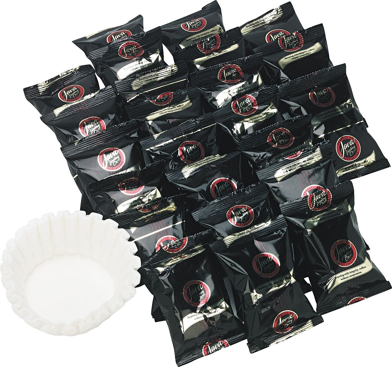 Distant Lands French Roast Ground Coffee, Regular, 1.5 oz. Packets, 42/Carton (JAV308042)