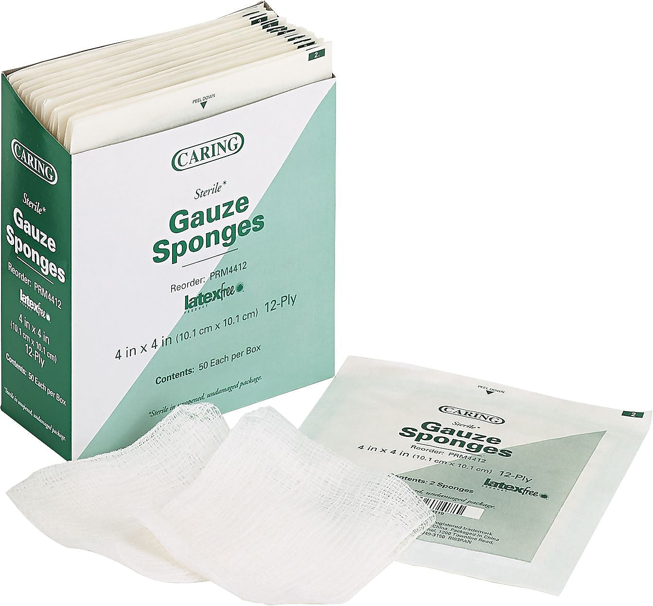 4 X 4 GAUZE SPONGES LATEX FREE