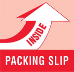 Tape Logic® Labels, "Packing Slip Inside", 4" x 4", Red/White, 500/Roll (LABDL1180)