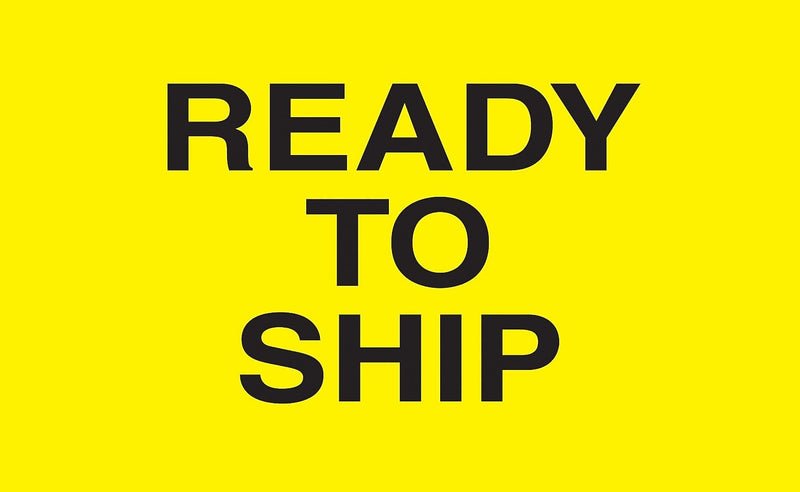 Decker Tape "Ready to Ship" Label, 3" x 5", 500/Roll (DL2641C)