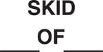 Decker Tape "Skid" Label, 1-3/8" x 2", 500/Roll (DL3532A)