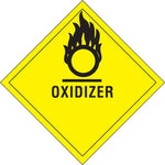 Decker Tape "Oxidizer" Label, 4" x 4", 500/RL