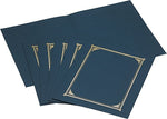 Geographics Certificate Holders, 8.5" x 11", Navy Blue, 6/Pack (GEO45332)
