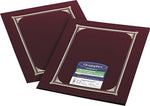 Geographics Linen Certificate Covers, 12-1/2" x 9-3/4", 6/Pack, Burgundy