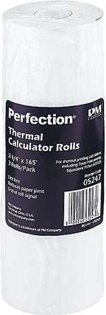 PM Company ® Direct Printing Thermal Paper Roll, White, 2 1/4"(W) x 165'(L), 3/Pack