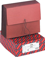 Smead 7" Heavy Duty TUFF Expanding Wallets, Letter Size, Redrope, 5/Box (71165)