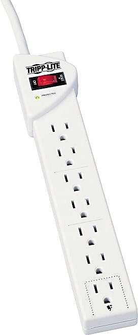 Tripp Lite 7 Outlet Surge Protector, 12' Cord, 1000 Joules (TLP712)