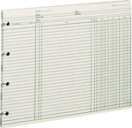 Wilson Jones Ledger Paper, Balance Ledger, 9 1/4" x 11 7/8", Green, 100 Sheets (WLJGN2D)