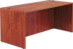 Alera Valencia Series Executive Suites in Medium Cherry, Straight Front Desk Shell, 66"W