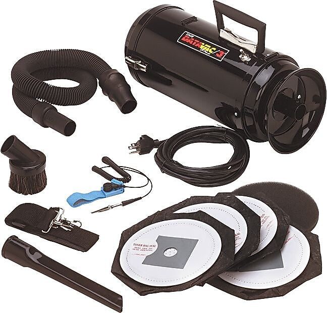 Metro DataVac® 3 ESD Safe Vacuum with Case, 12' Cord