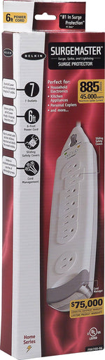 Belkin Home Series SurgeMaster®, 7-Outlets, 885 Joules