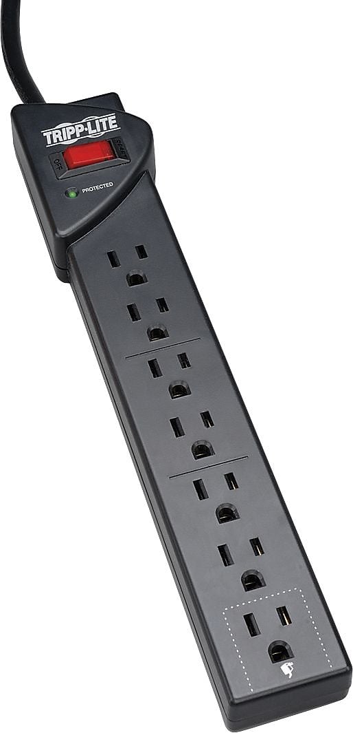 Tripp Lite 7 Outlet Surge Suppressor, 12' Cord, 1000 Joules (TLP712B)
