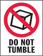 Decker Tape "Do Not Tumble" Label, 3" x 4", 500/Roll (DL4240C)