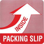 Decker Tape "Package Slip Inside" Label, 4" x 4", 500/Roll (DL1180)